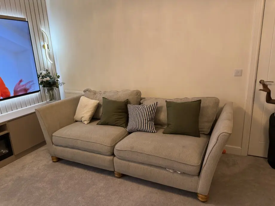 Oak Furniture Land Grey Gainsborough 3 Seater + 4 Seater Sofa Set