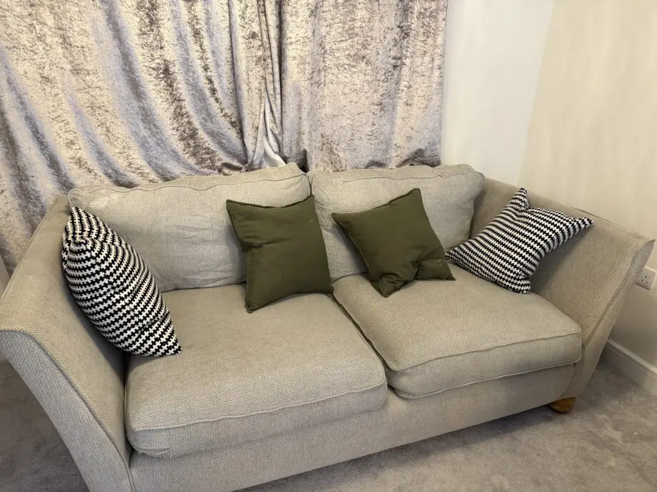 Oak Furniture Land Grey Gainsborough 3 Seater + 4 Seater Sofa Set