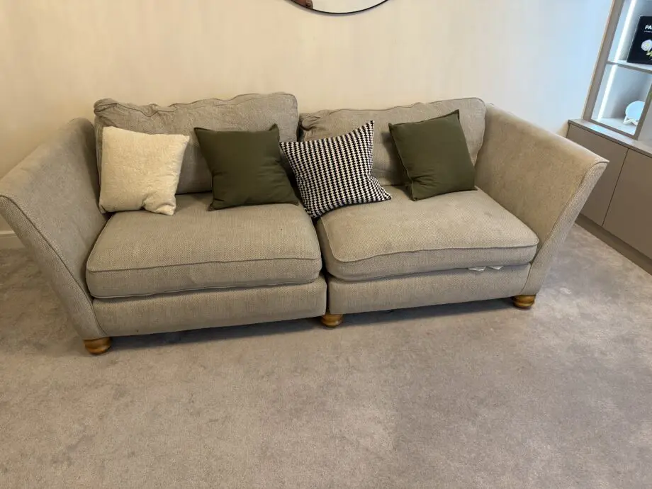 Oak Furniture Land Grey Gainsborough 3 Seater + 4 Seater Sofa Set