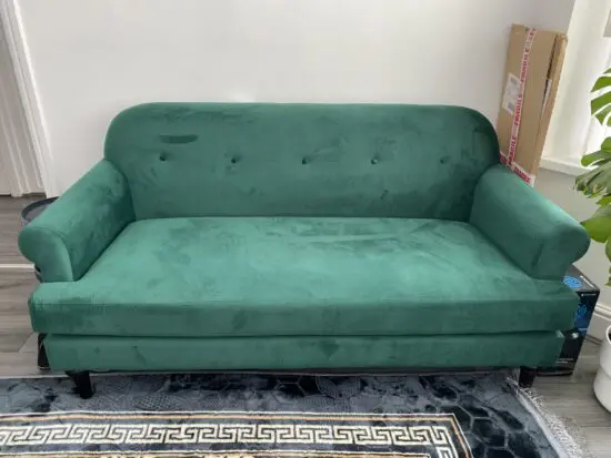Argos Green Whitney velvet Argos 3 seater sofa