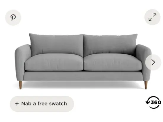 Brand new - Loaf grey (milk churn) large squishmeister sofa