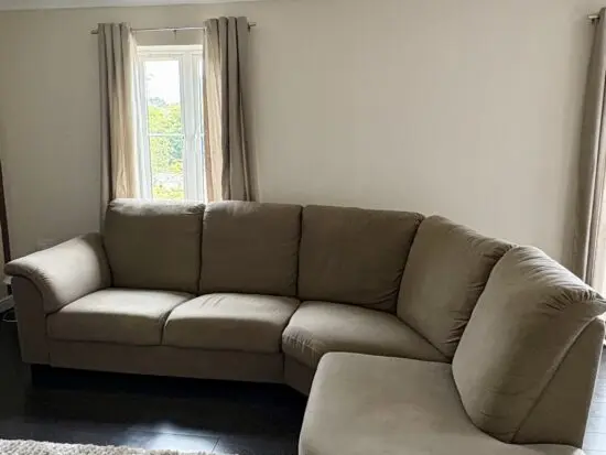 IKEA Corner Sofa – Beige/Brown