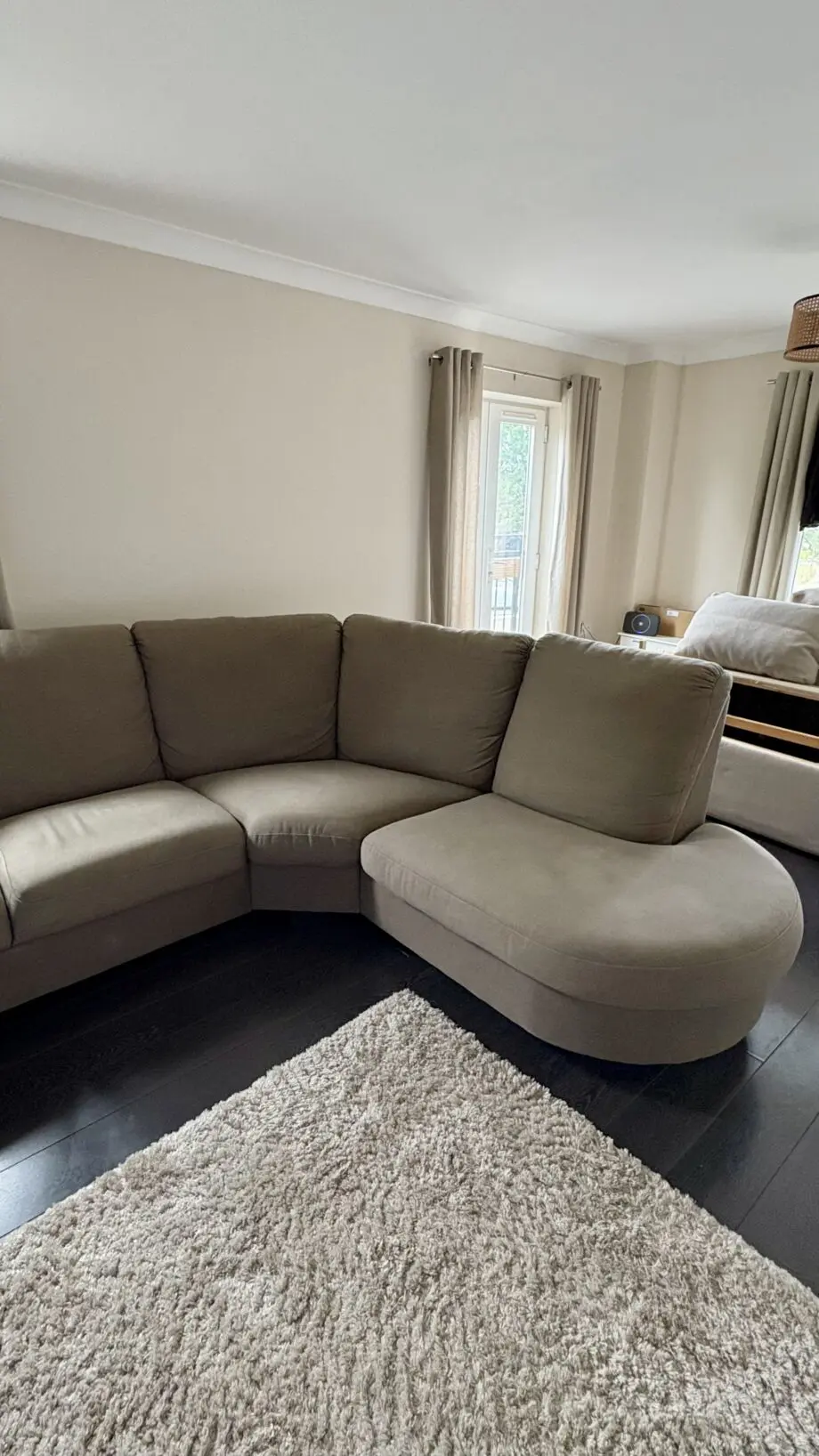 IKEA Corner Sofa – Beige/Brown