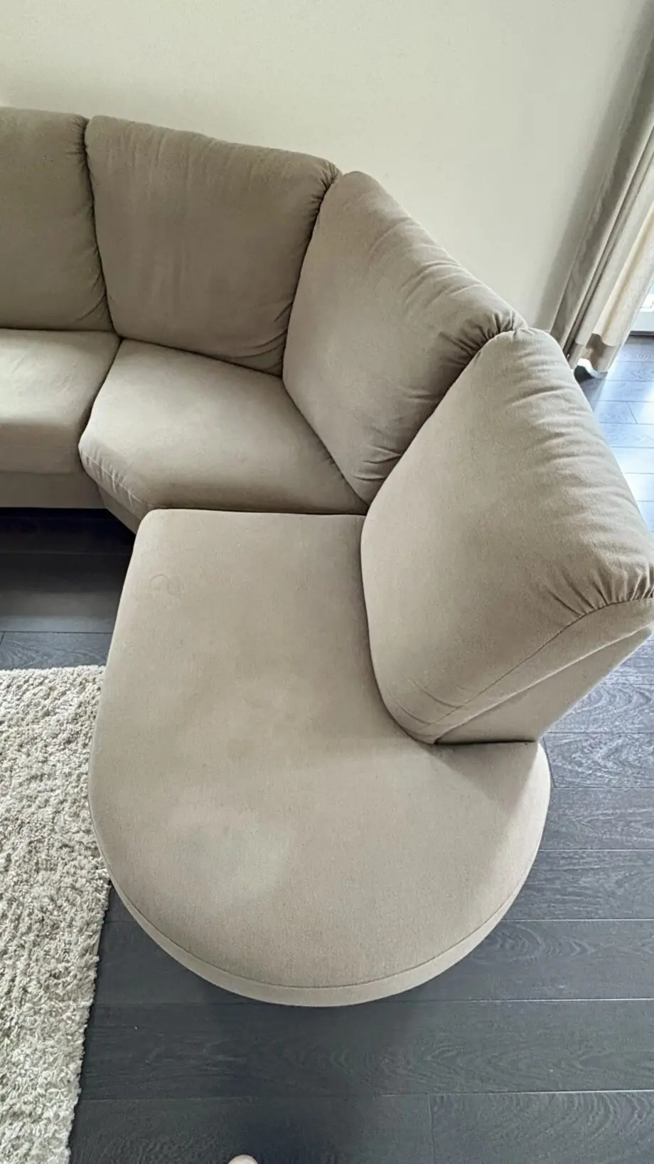 IKEA Corner Sofa – Beige/Brown