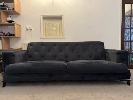 Navy blue sofa bed