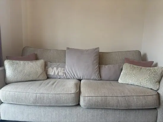 DFS grey 3 seater sofa