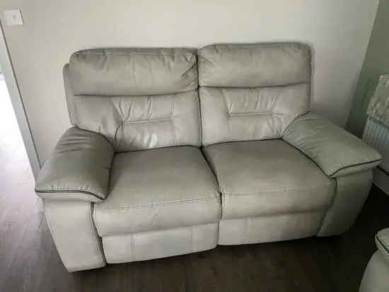 DFS Grey Foster Resilience Electric Recliner 2 Seater