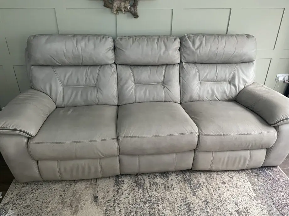 DFS Grey Foster Resilience Electric Recliner 3 Seater