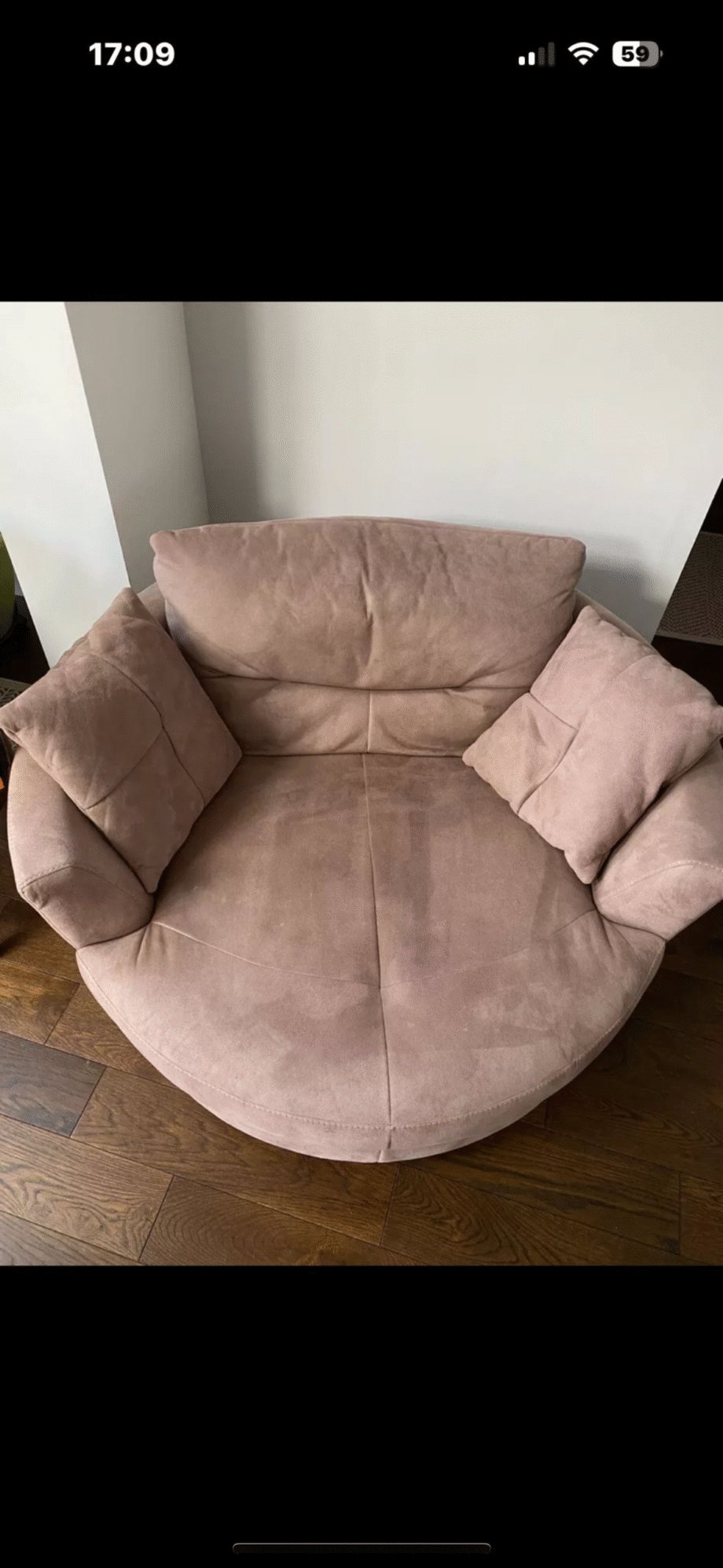 Swivel Italian leather