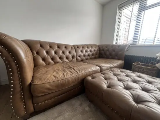 Sofology Persia Tobacco 4 Seater & Footstool