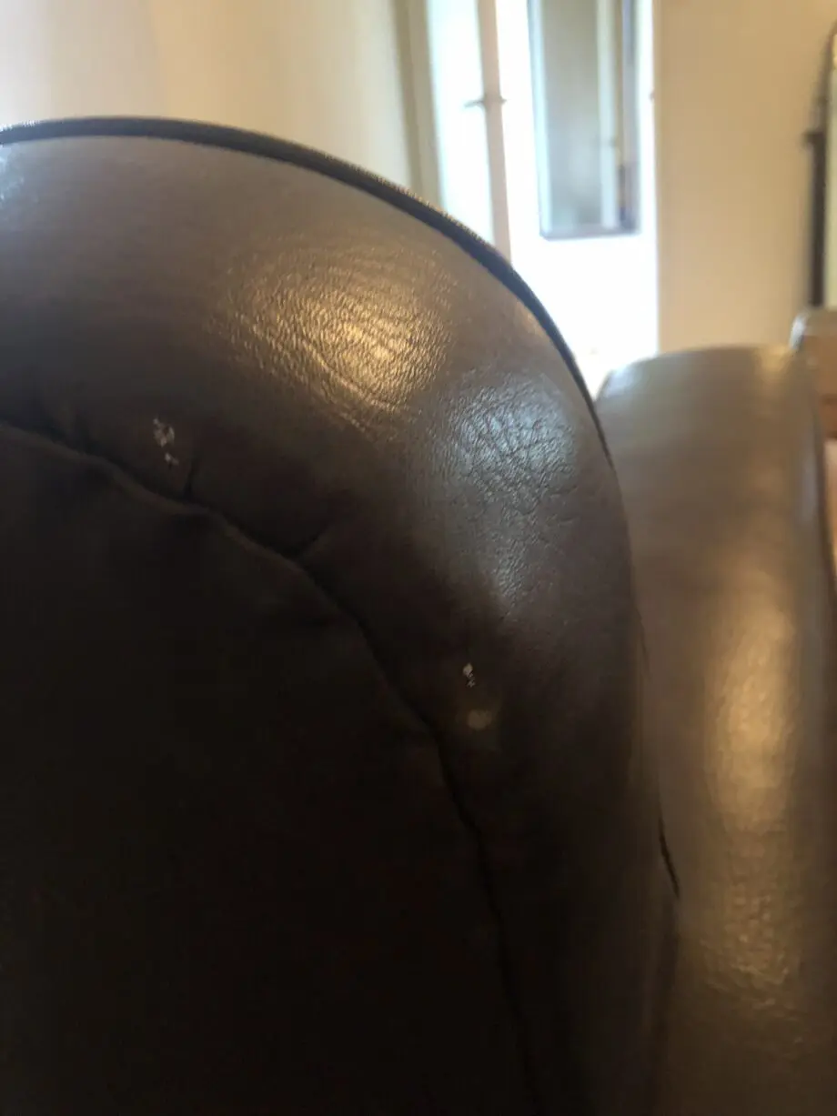 1960s brown pvc leather sofa and matching armchairs