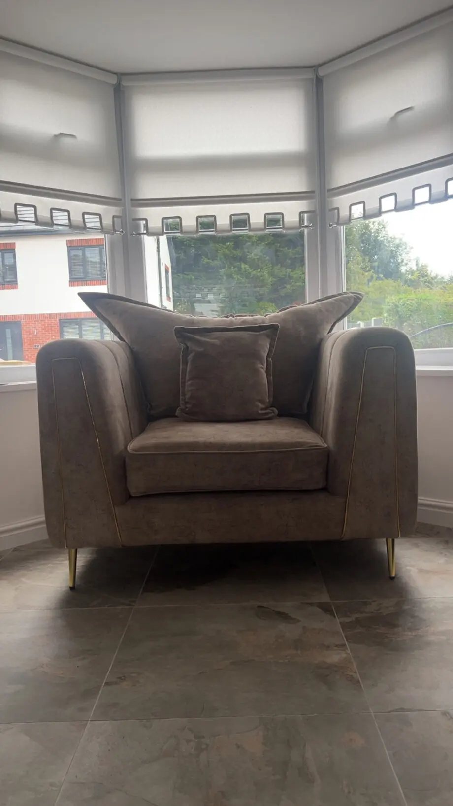 3 seater sofa 1 chair 1 foot stool