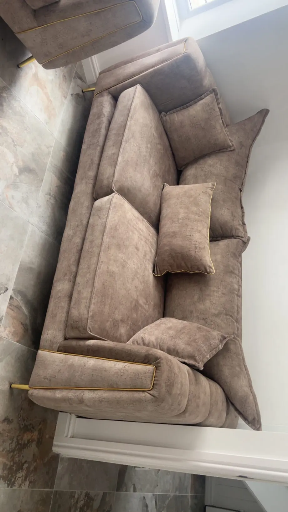 3 seater sofa 1 chair 1 foot stool