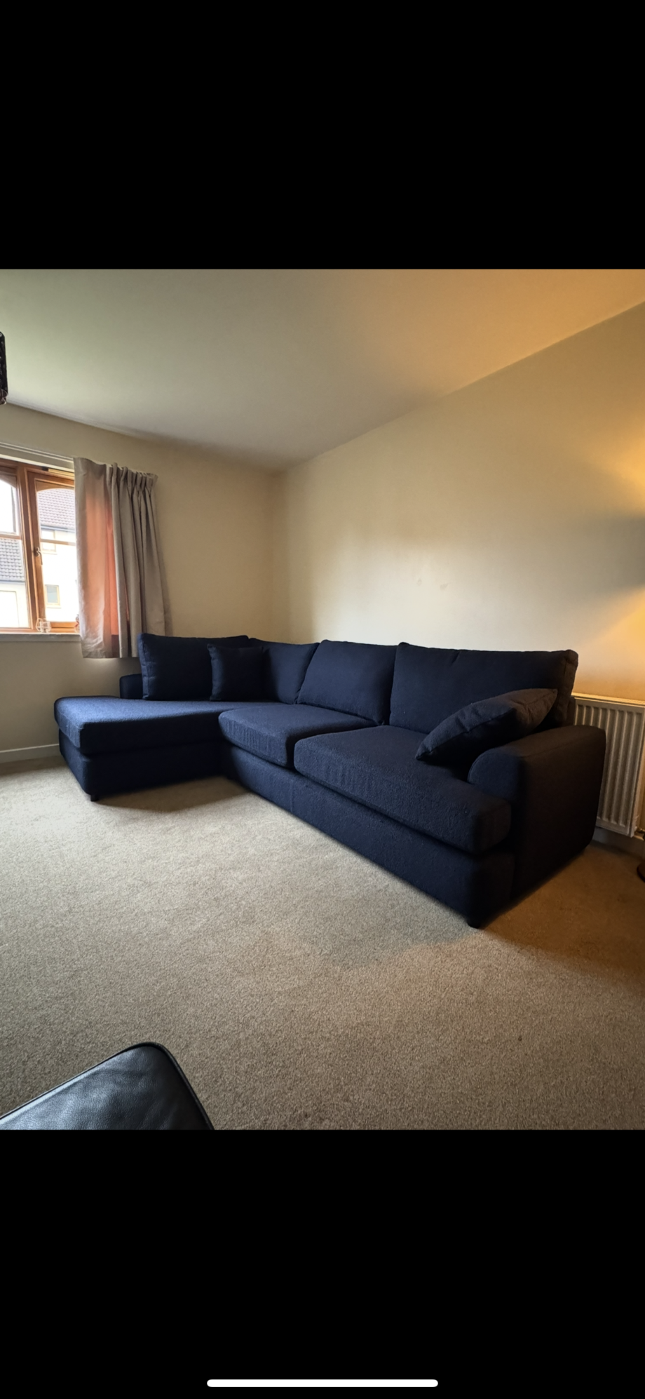 Next Parker Platform Corner Sofa - Dark Navy