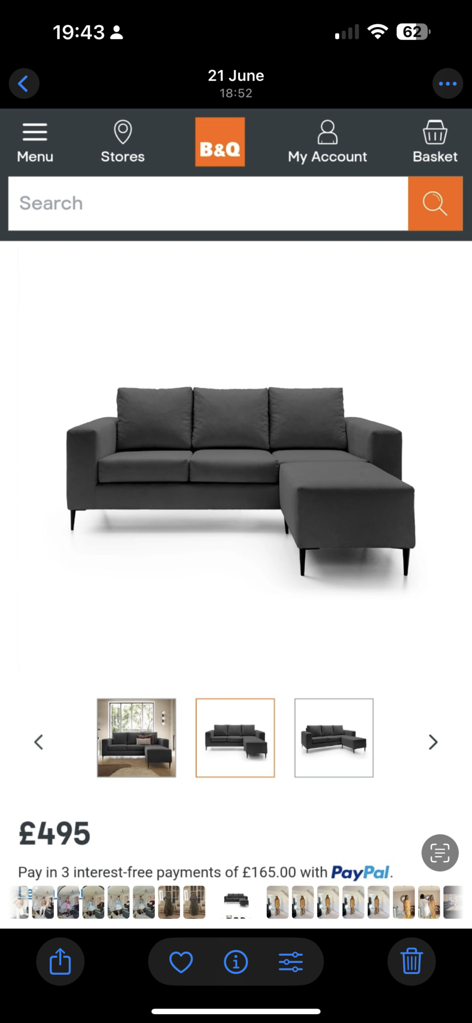 Grey Sofa