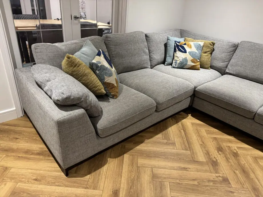 DFS Grey/Silver Euphoria Corner Sofa