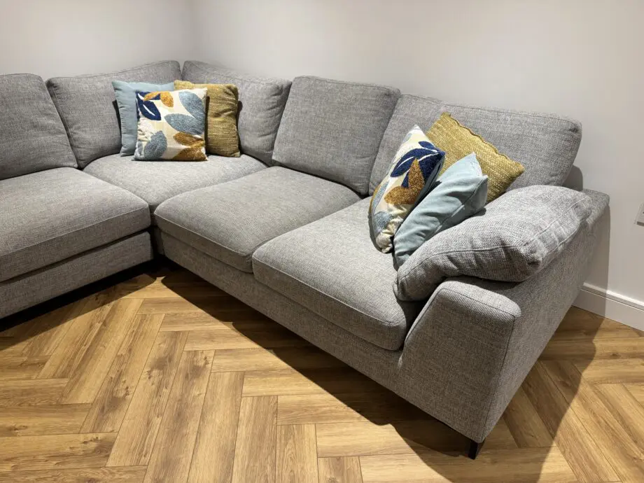 DFS Grey/Silver Euphoria Corner Sofa