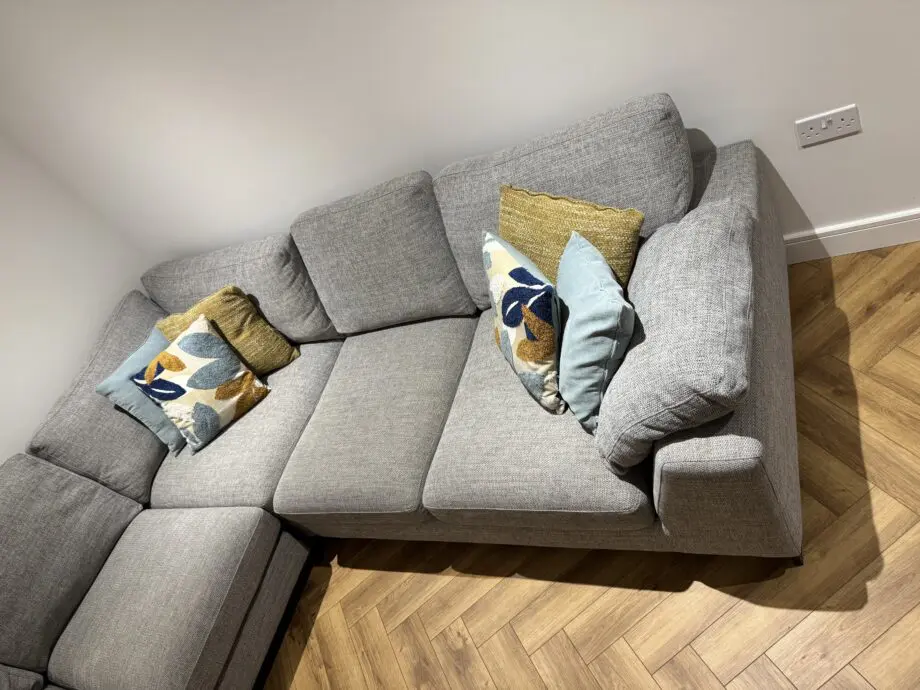 DFS Grey/Silver Euphoria Corner Sofa