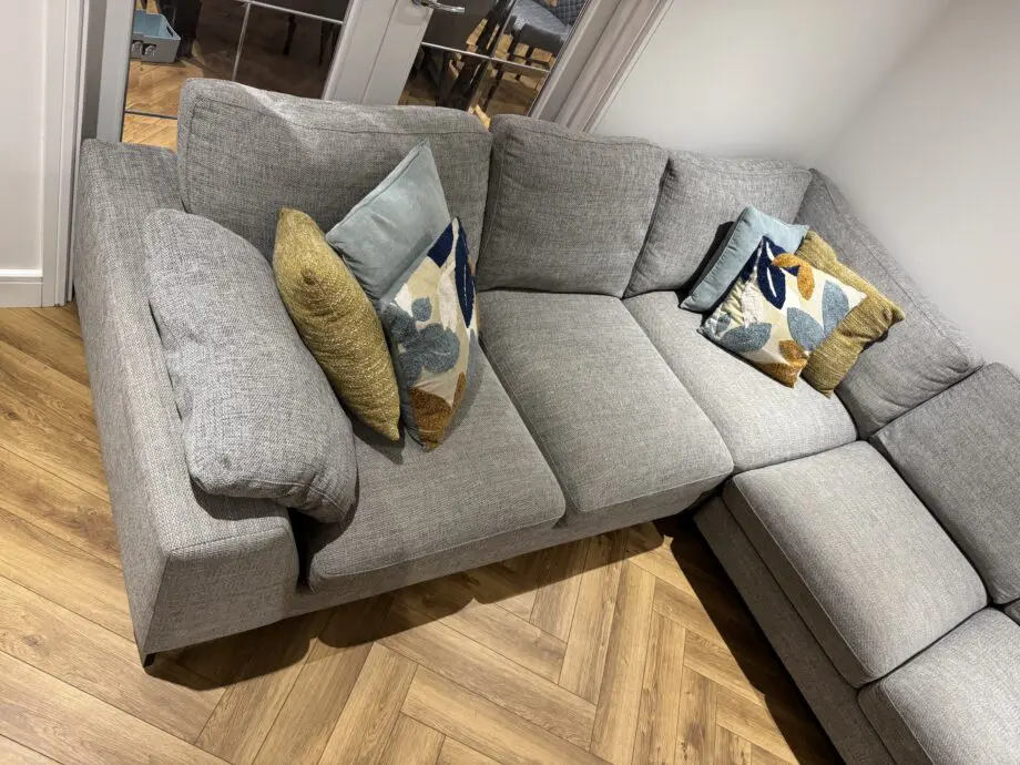 DFS Grey/Silver Euphoria Corner Sofa