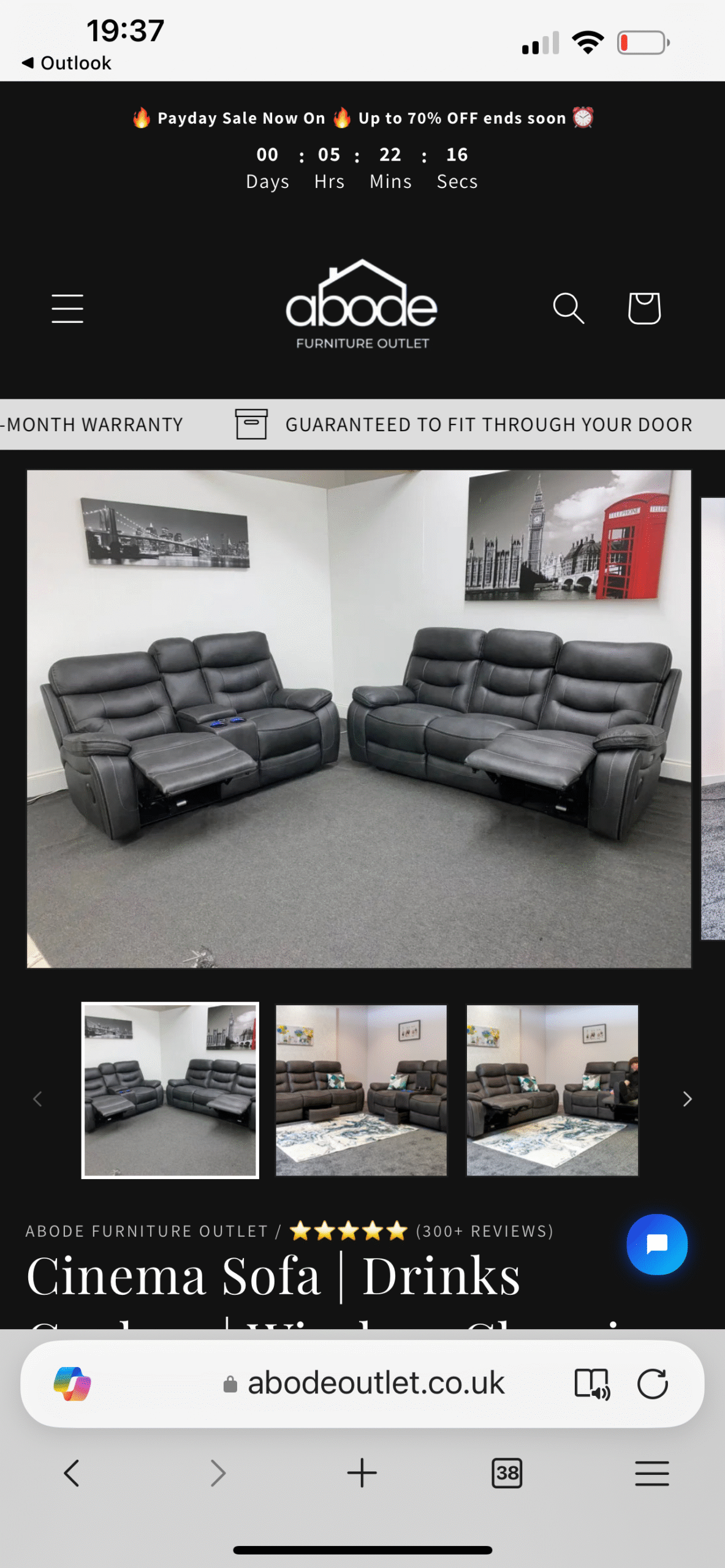 2 and 3 seater power cinema sofas