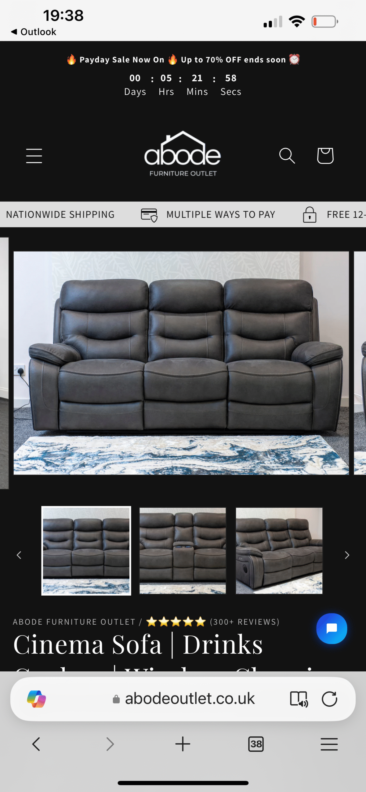 2 and 3 seater power cinema sofas