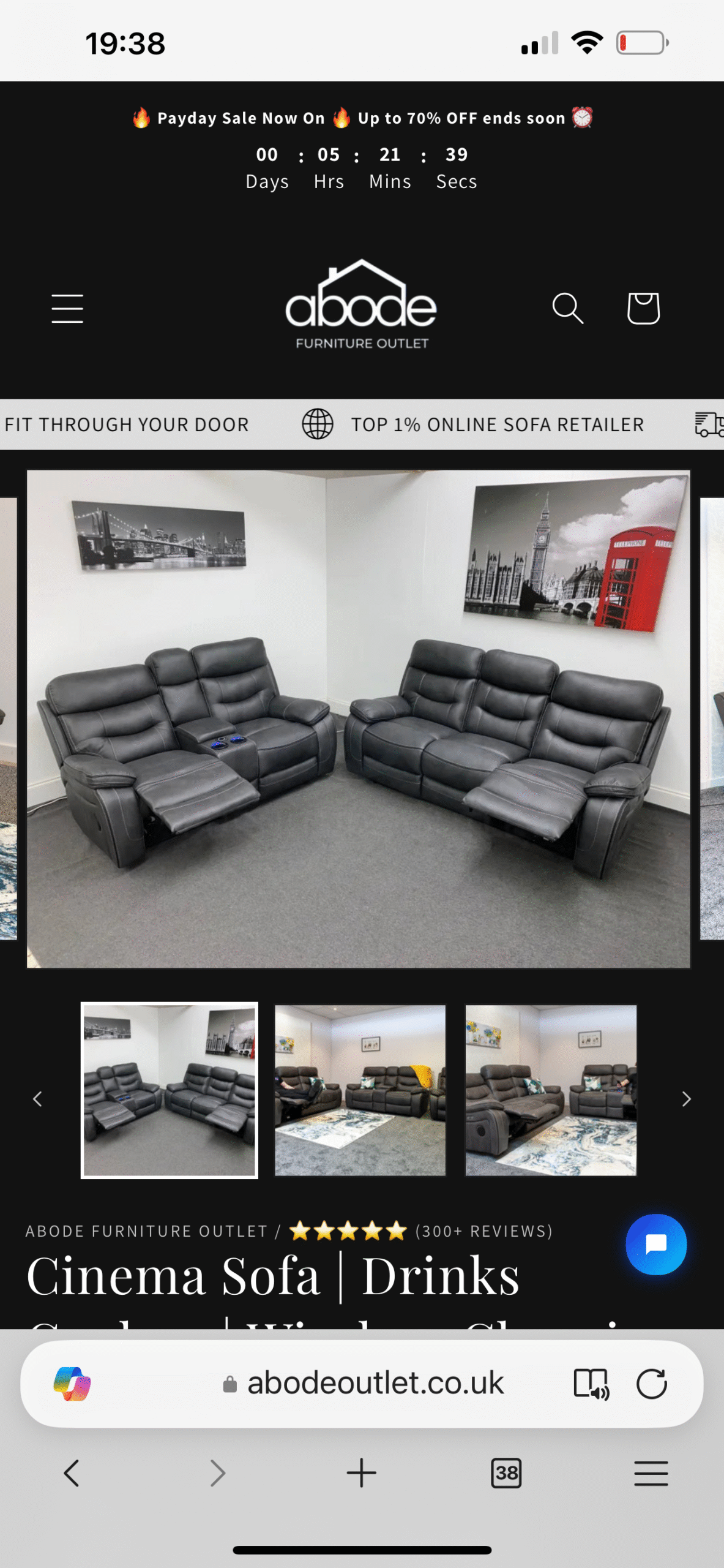 2 and 3 seater power cinema sofas