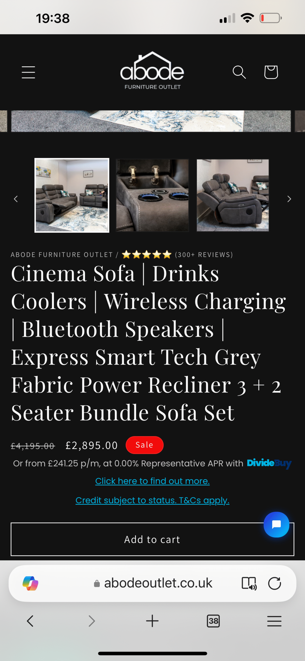2 and 3 seater power cinema sofas