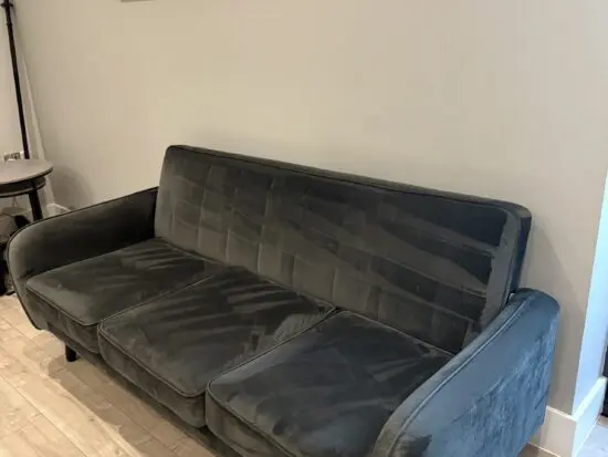 Jennifer fabric compact 3 seater sofa