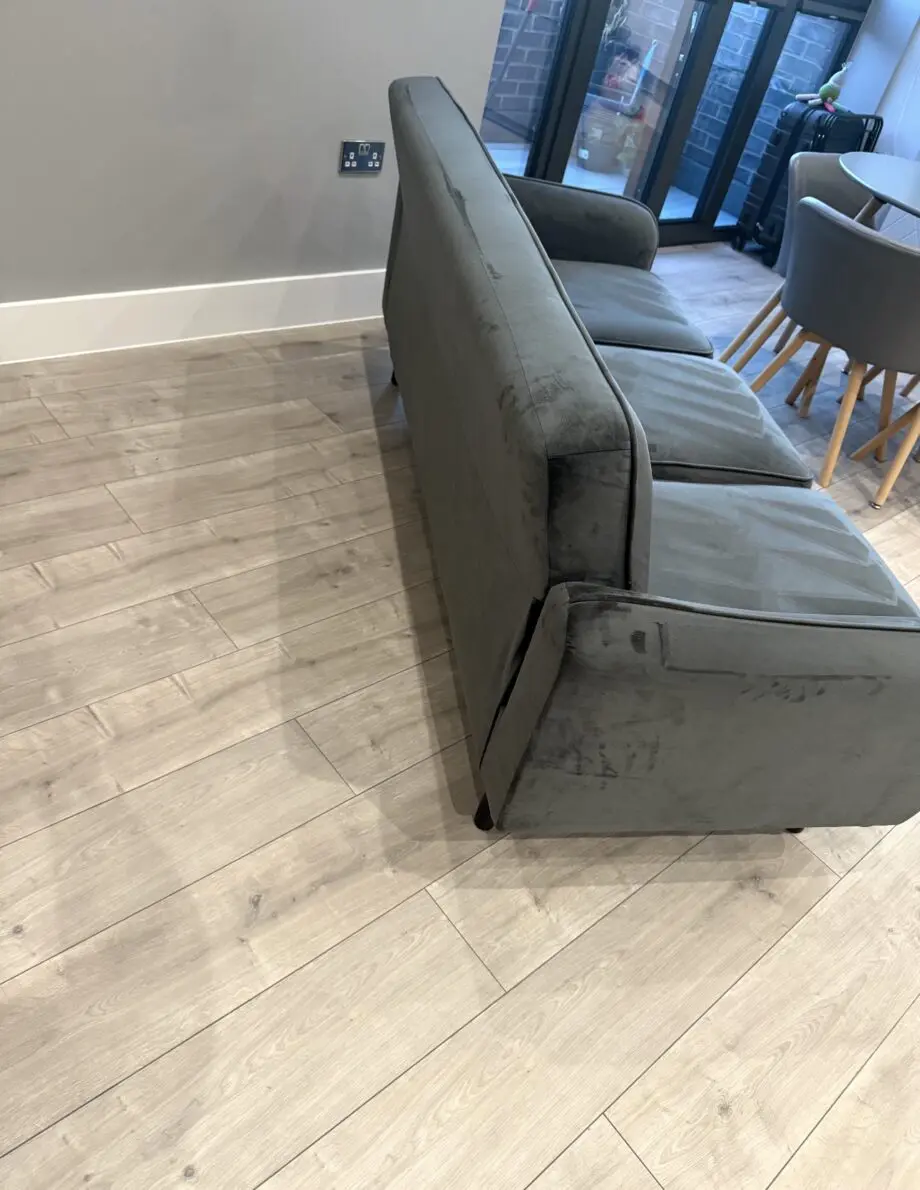 Jennifer fabric compact 3 seater sofa
