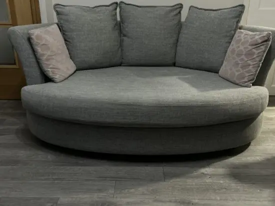Lorella pillow back cuddler sofa