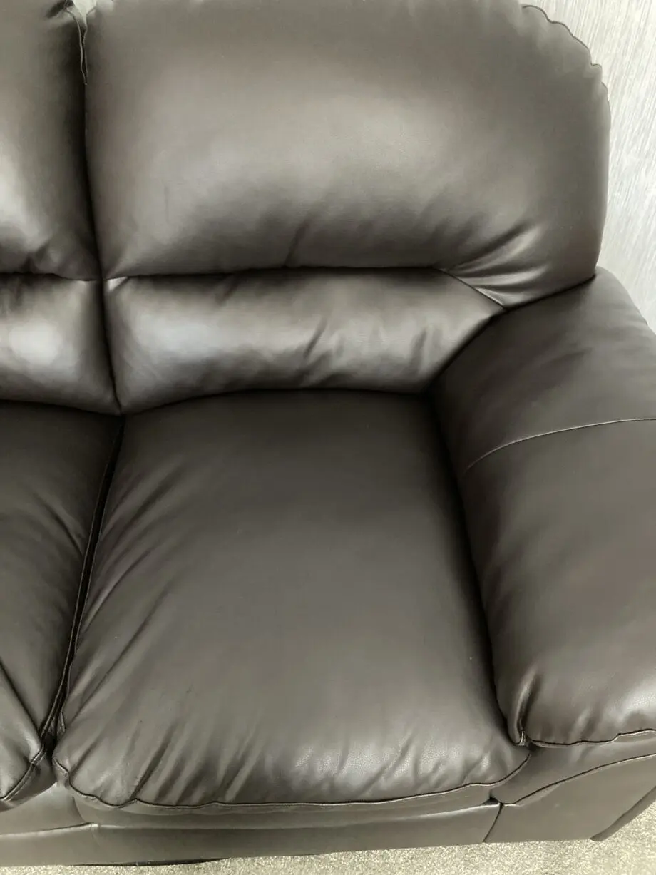 Bought online ,brown leather 2seater sofa