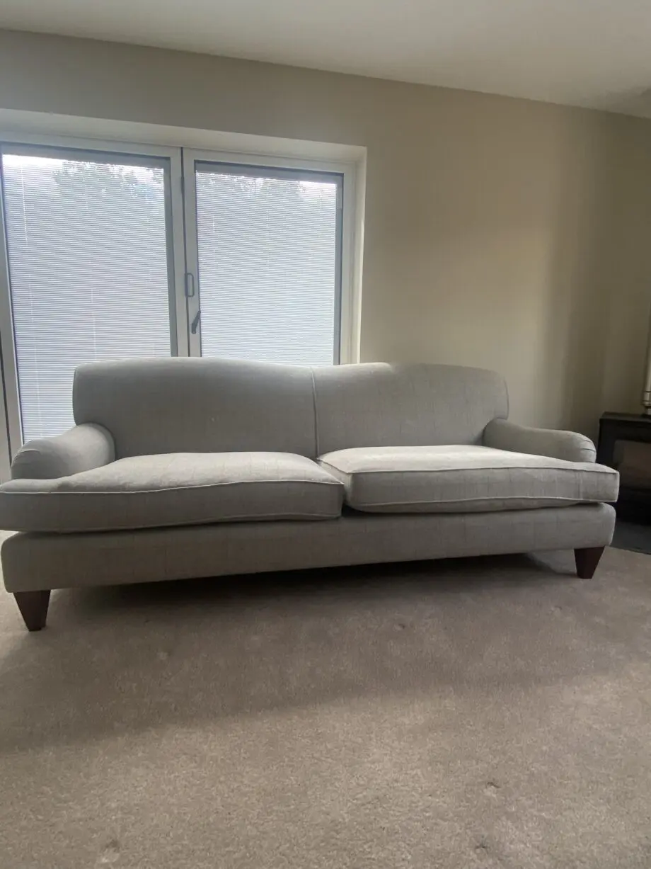 Excellent wool upholstered large sofa