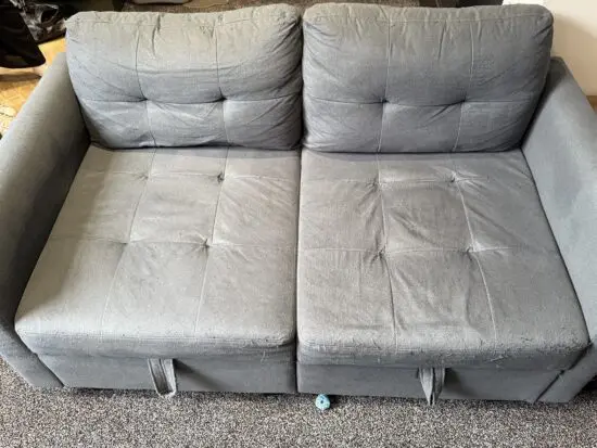 Sectional sofa with storage - dark grey