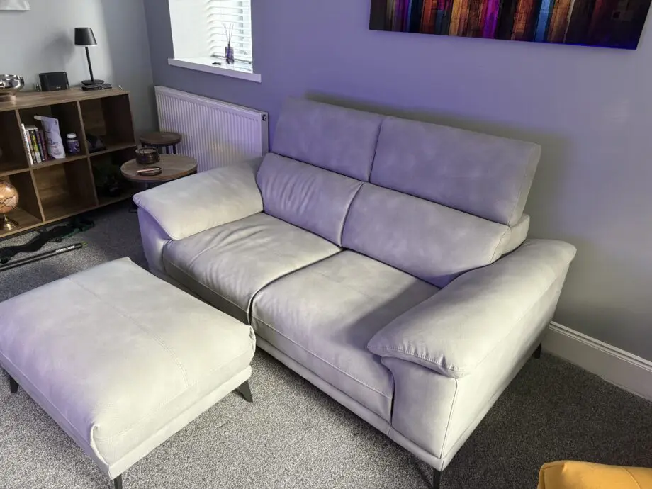 Gillies jaxon 2 seater sofa and footstool