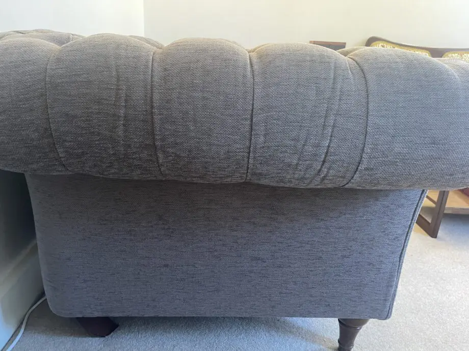 Chesterfield, 3 Seater Sofa velvet beige/light brown