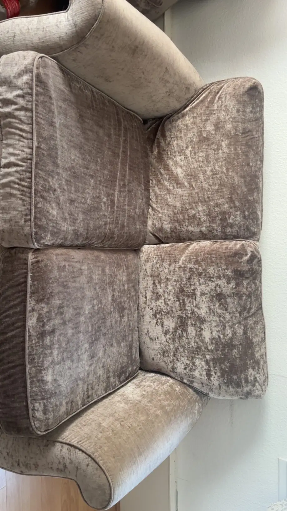 Beige brown sofa