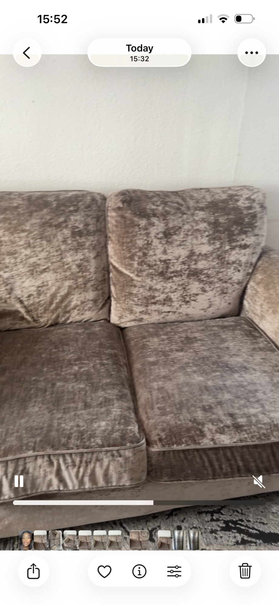 Beige brown sofa