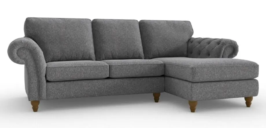 Next Gosford High Back Corner Sofa Grey