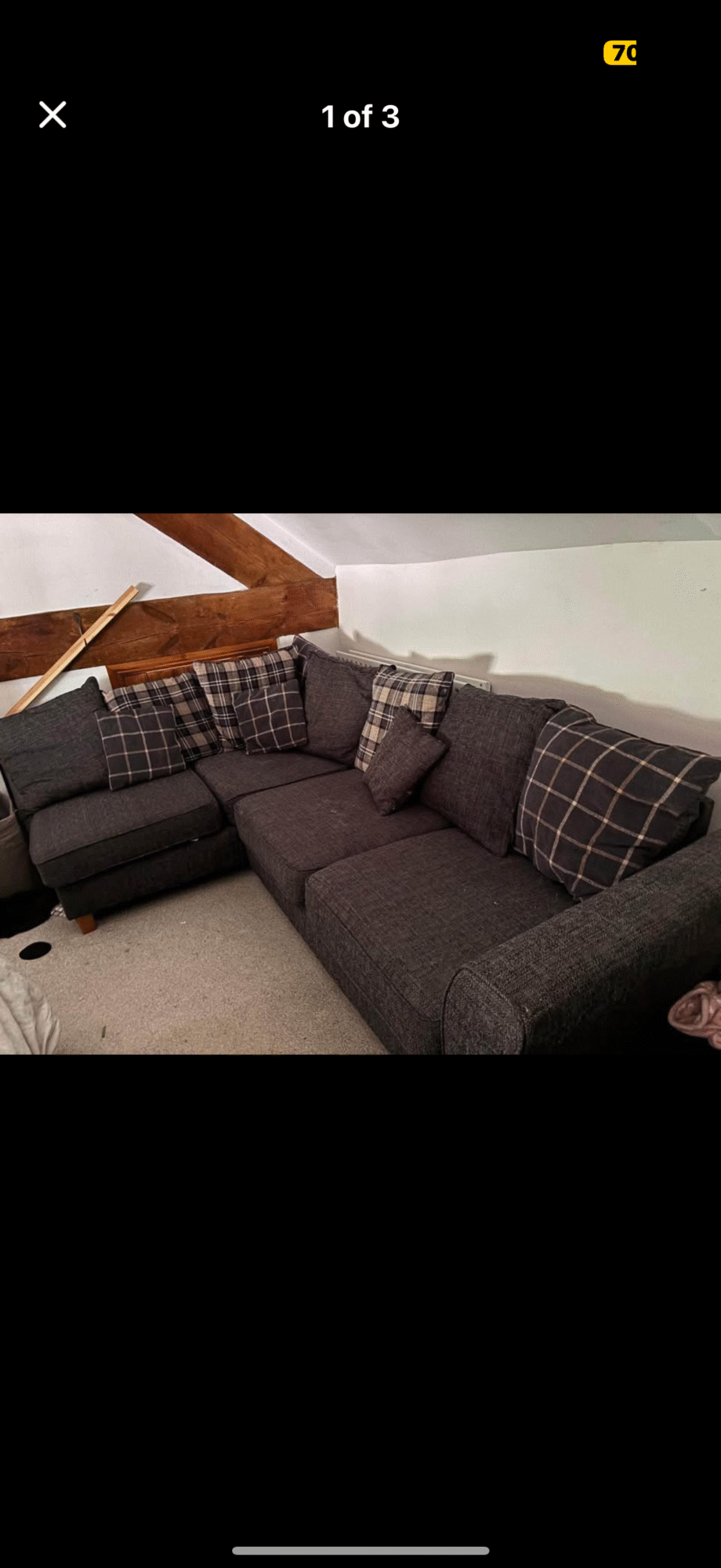 SCS Theo Fabric 1 Corner 2 Left Hand Facing Chaise Scatter Back Sofa