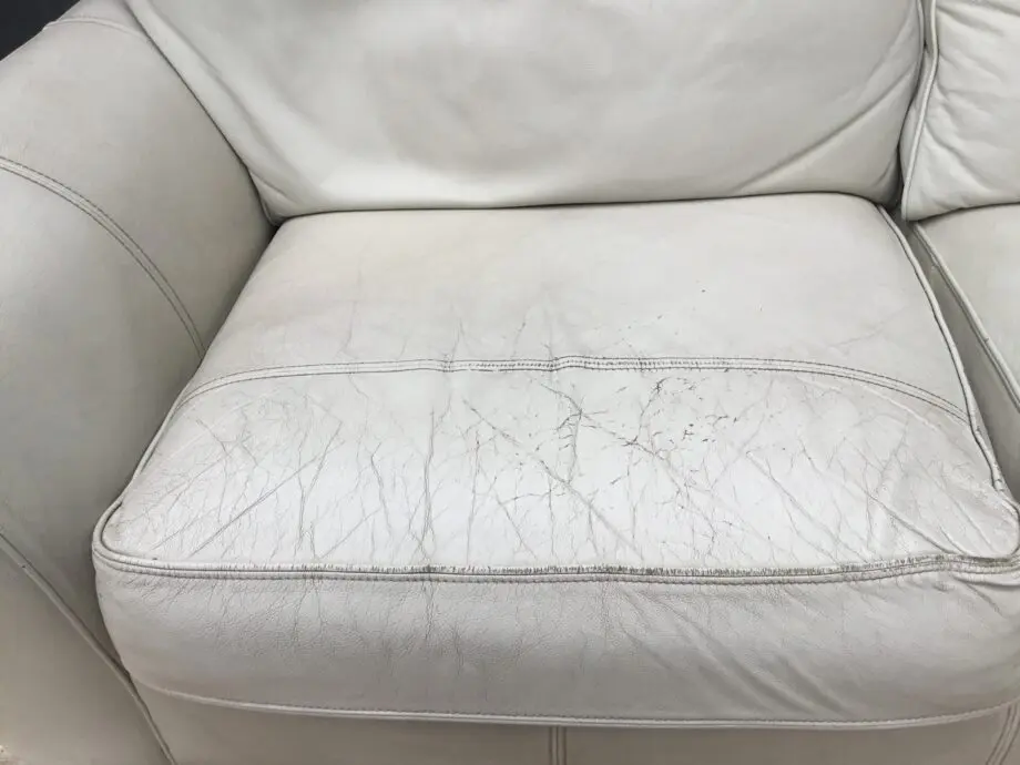 Modern 3 seater leather sofa