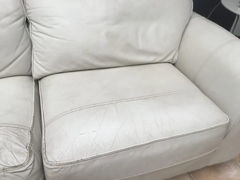 Modern 3 seater leather sofa