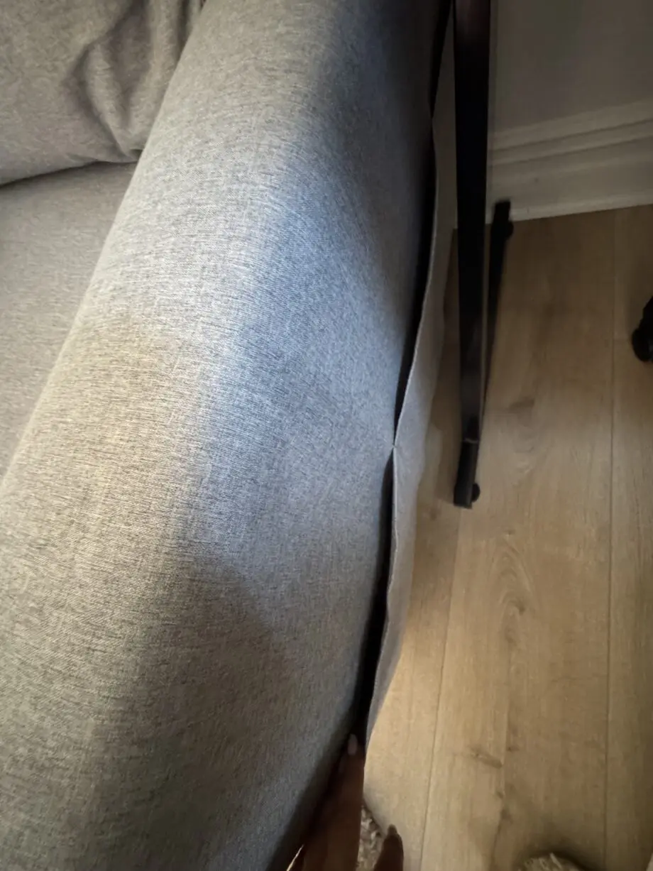 Left Facing Chaise Sofa Bed in Grey Linen