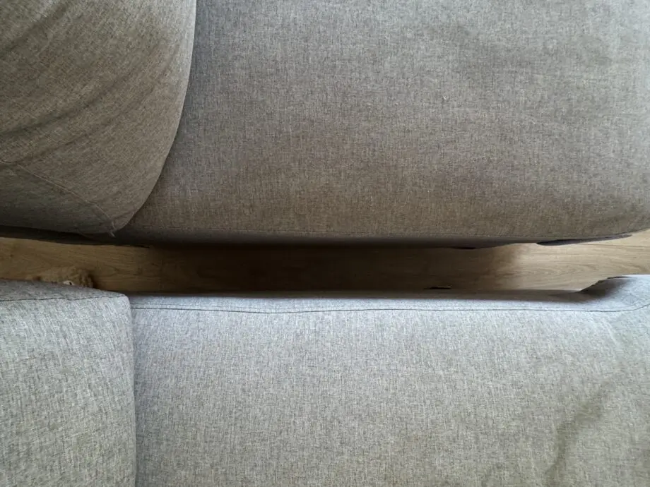 Left Facing Chaise Sofa Bed in Grey Linen