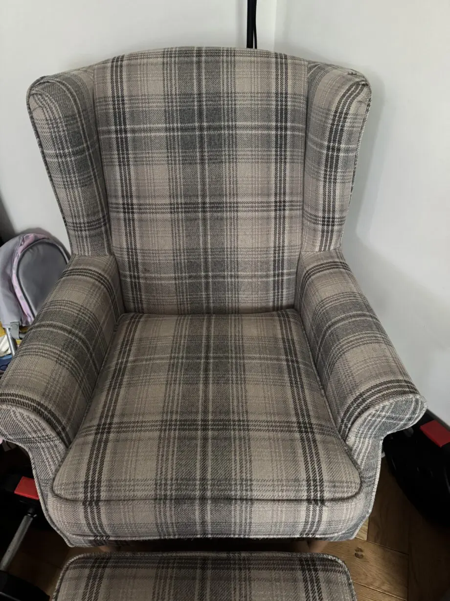 Next Sherlock armchair and footstool