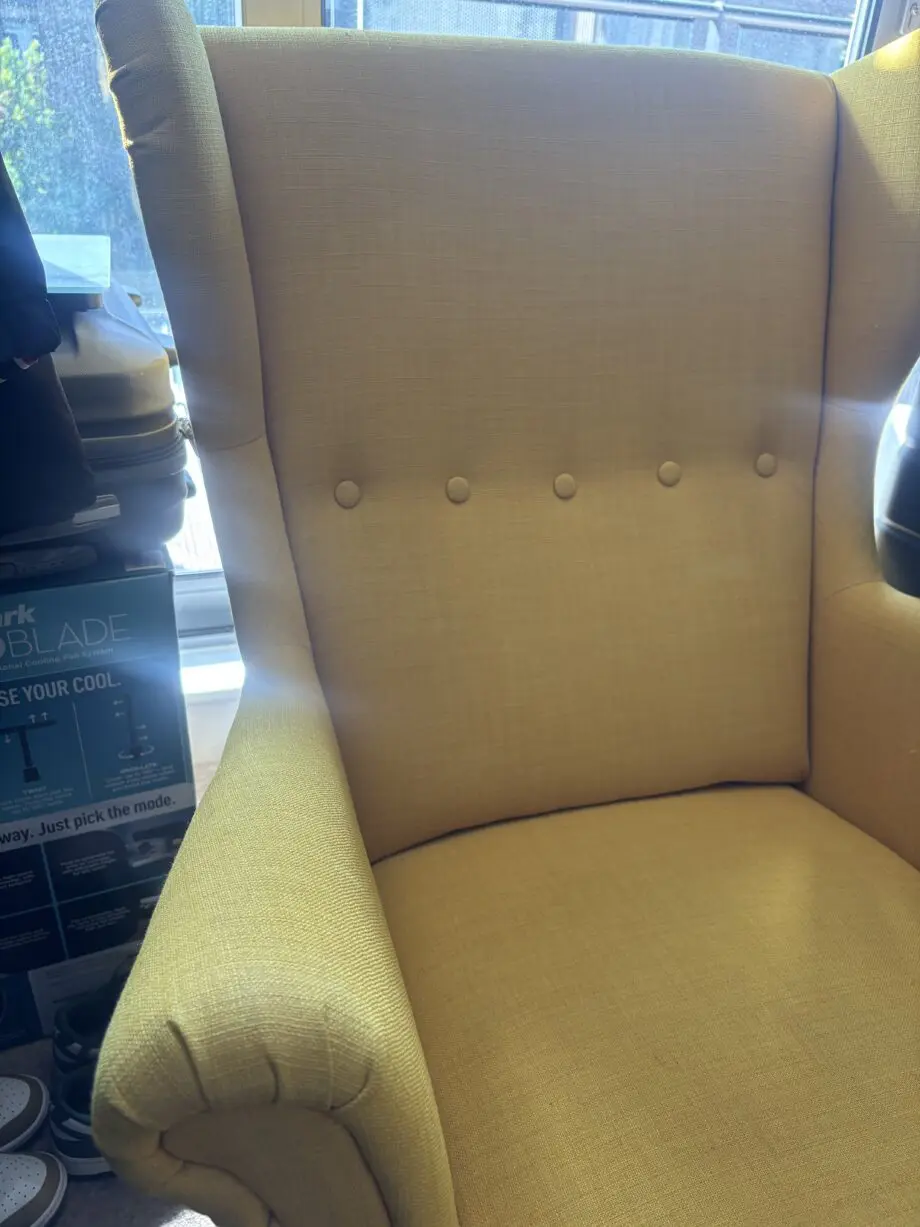 IKEA famous yellow armchair with footstool *STRANDMON*