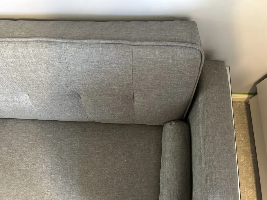 3 Seater Sofa Bed Adjustable Angle Sofa with Wooden Legs for Living Room Guest Room Office Light Gray