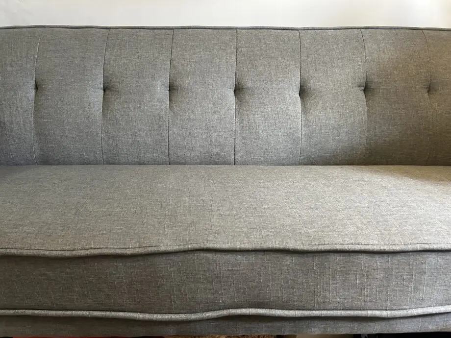 3 Seater Sofa Bed Adjustable Angle Sofa with Wooden Legs for Living Room Guest Room Office Light Gray