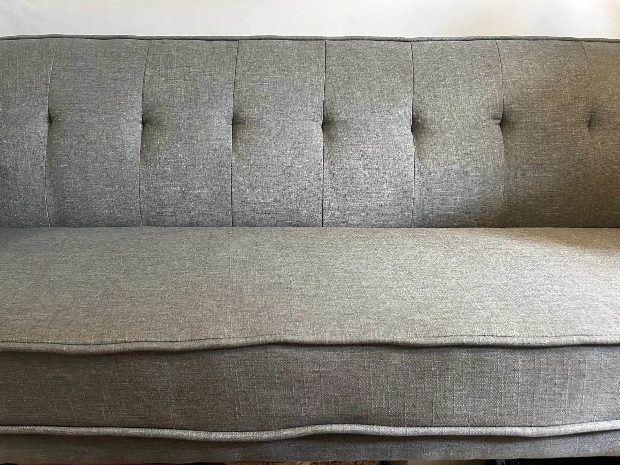 3 Seater Sofa Bed Adjustable Angle Sofa with Wooden Legs for Living Room Guest Room Office Light Gray