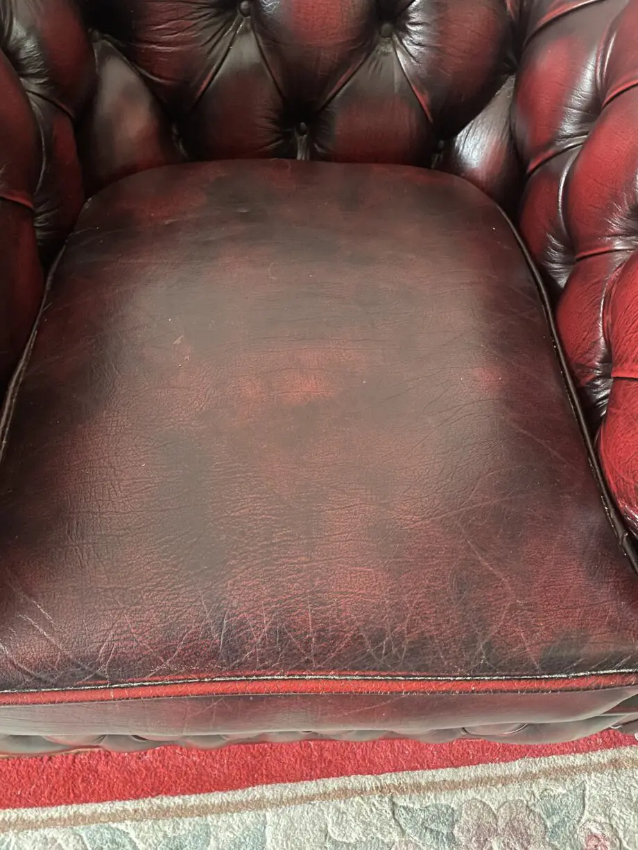 Winchester Furniture - Chesterfield Antique Red chair