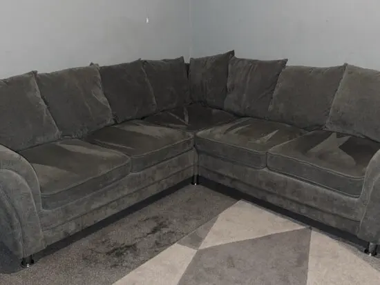 Dury Fabric Corner Sofa in Grey